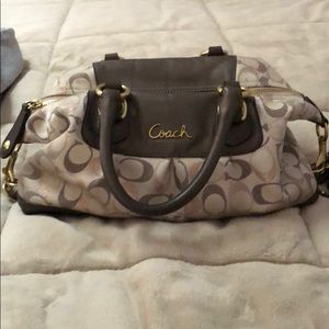 Authentic Coach bag (small/medium) brown/Tan/Rose